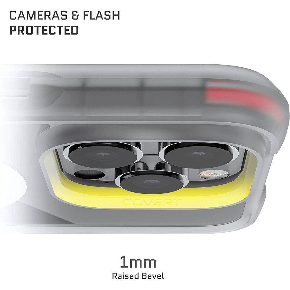 Ghostek Covert 6 - Διάφανη Ανθεκτική Αντιμικροβιακή Θήκη MagSafe - Apple iPhone 14 Pro Max - Clear (GHOCAS3170)