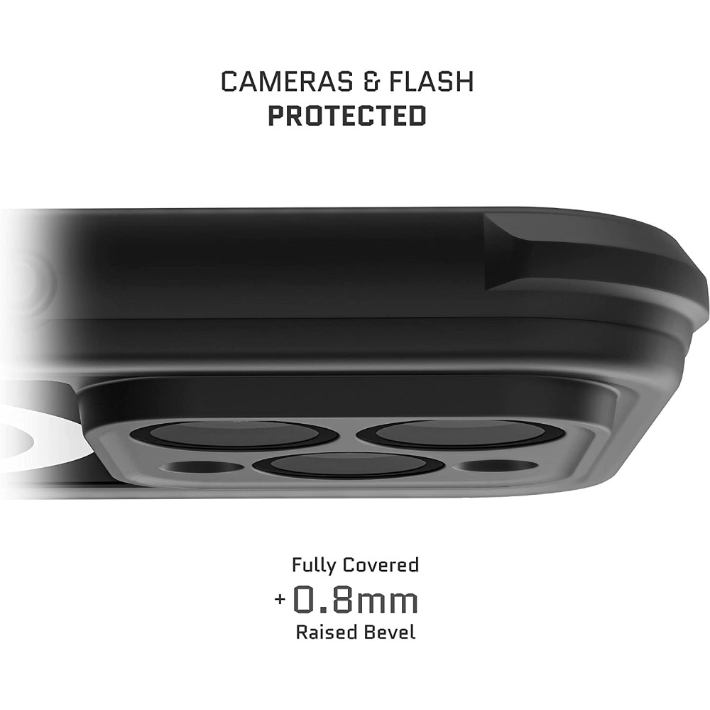 Ghostek Nautical 4 - Ανθεκτική Αδιάβροχη Θήκη MagSafe με Περιστρεφόμενο Κλιπ Ζώνης - Apple iPhone 14 Pro - Black (GHOCAS3181)