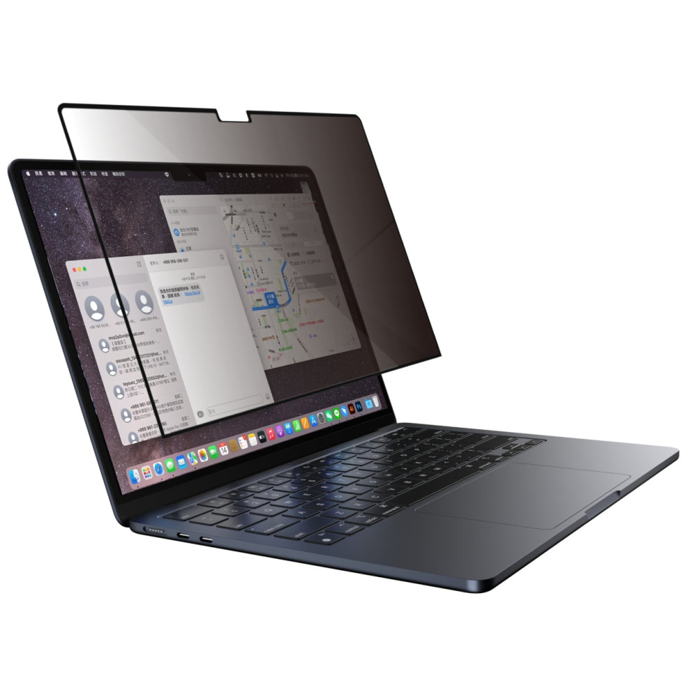 SwitchEasy Easy Protector Magnetic Privacy Screen Protector - Μαγνητική Μεμβράνη Προστασίας Απορρήτου Οθόνης Apple MacBook Air M3 / M2 13.6" 2024 / 2022 (SMB136057TR22)