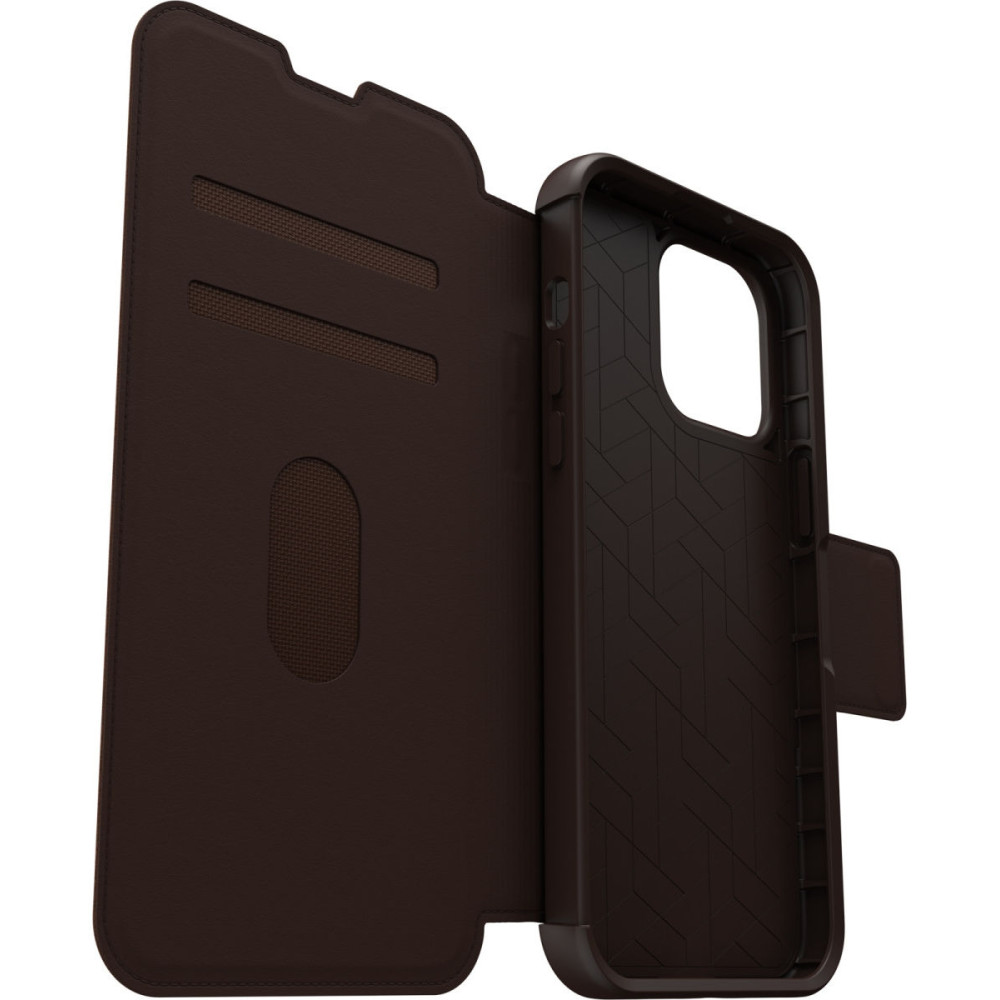 Otterbox Strada - Premium Δερμάτινη Θήκη - Πορτοφόλι Apple iPhone 14 Pro Max - Espresso Brown (77-88570)