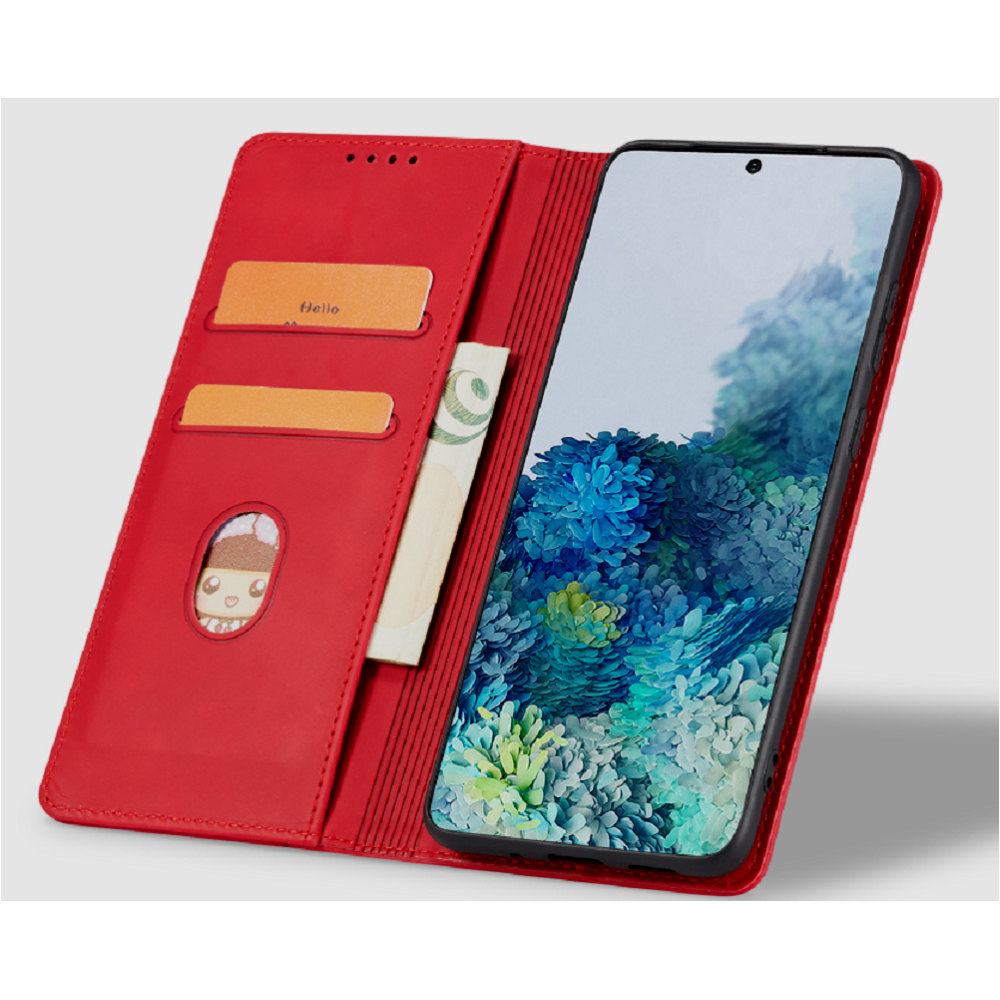 Bodycell Θήκη - Πορτοφόλι Realme C33 - Red (5206015016233)