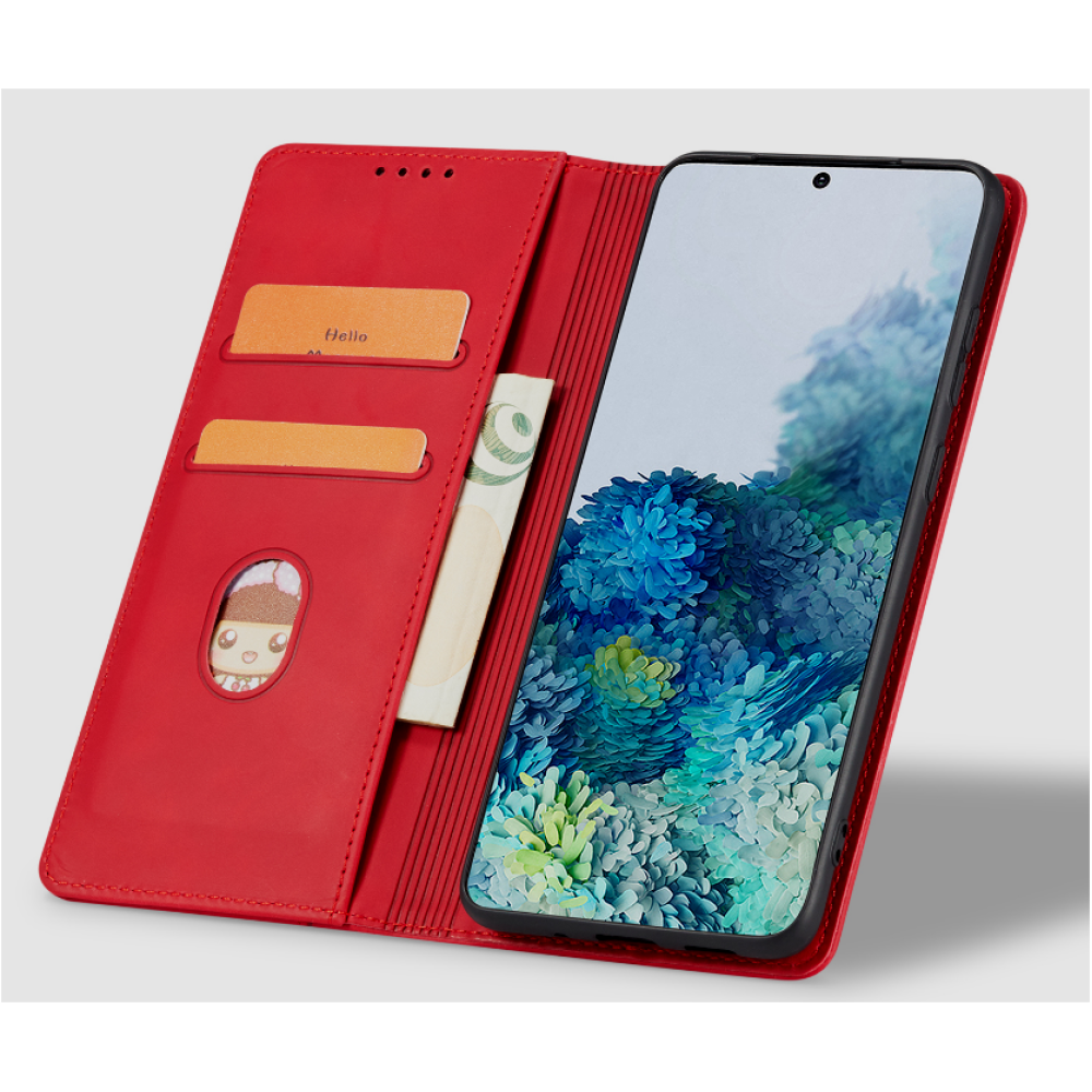 Bodycell Θήκη - Πορτοφόλι Xiaomi Redmi 10A - Red (5206015005022)