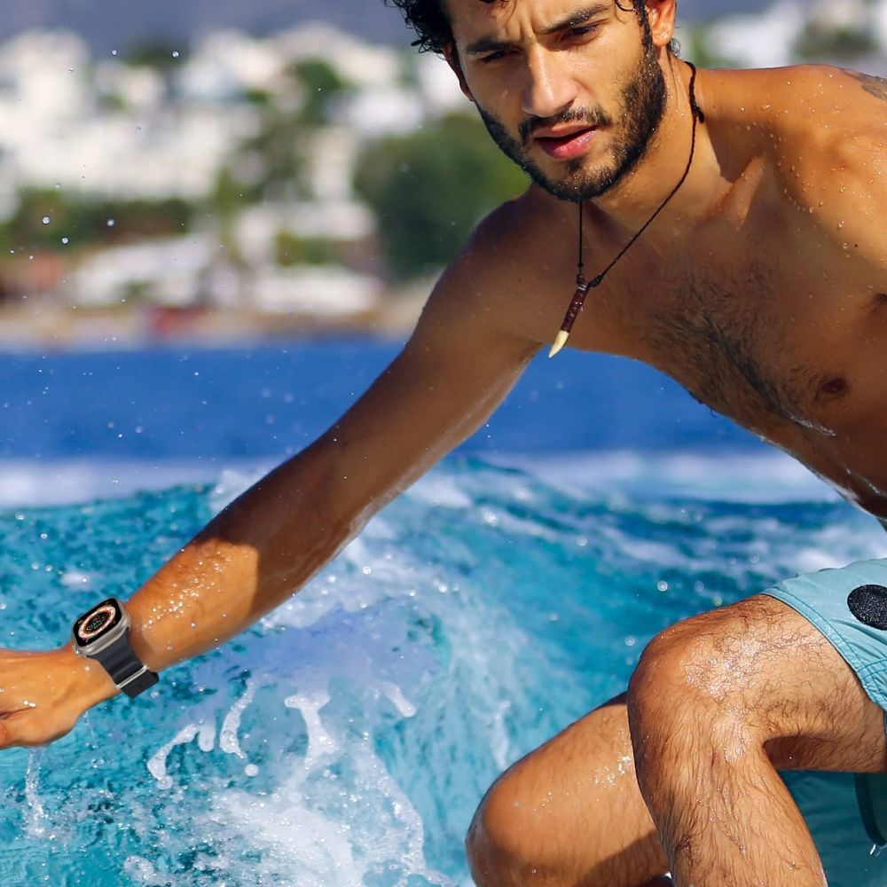 Tech-Protect Iconband Pro - Λουράκι Σιλικόνης Apple Watch Ultra/SE/11/10/9/8/7/6/5/4 (49/46/45/44mm) - Black (9490713929971)