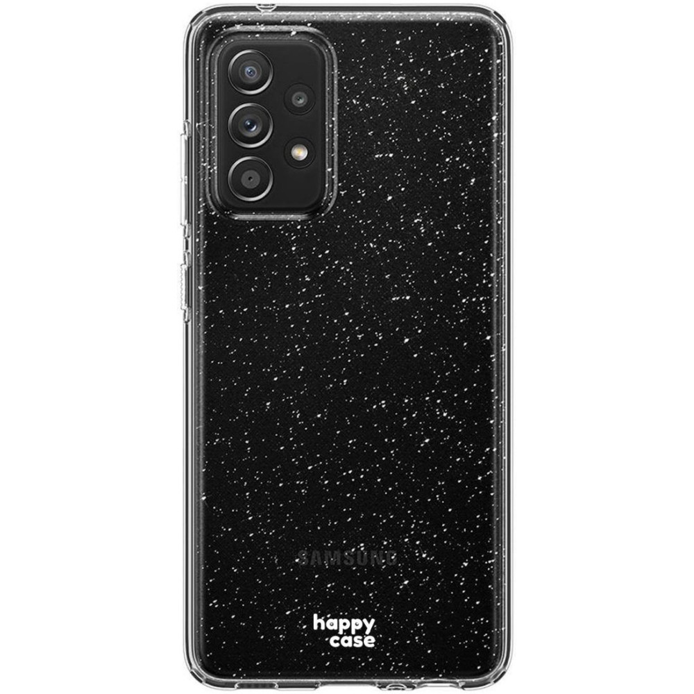 HappyCase Διάφανη Θήκη Σιλικόνης Samsung Galaxy A52 / A52s 5G - Glitter Print (8719246323256)