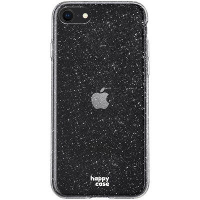 HappyCase Διάφανη Θήκη Σιλικόνης Apple iPhone SE 2022 / 2020 / 8 / 7 - Glitter Print (8719246323270)