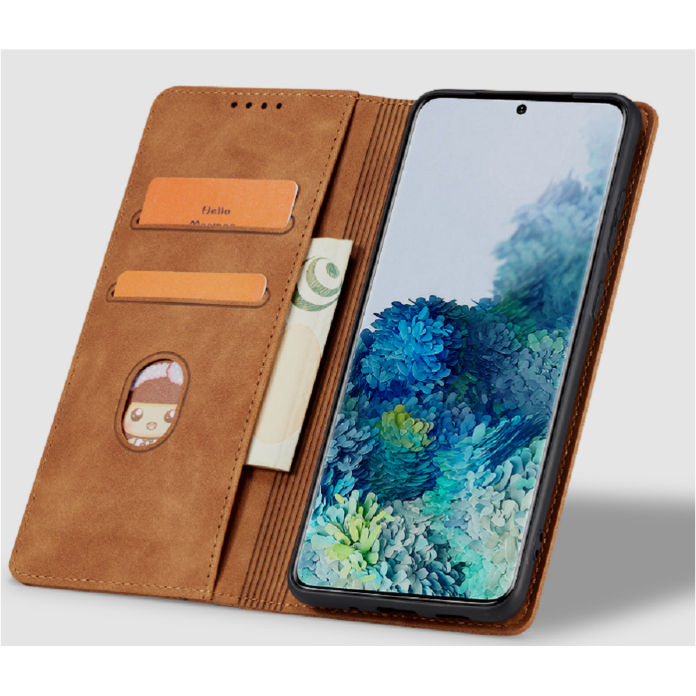 Bodycell Θήκη - Πορτοφόλι Xiaomi Poco F4 - Brown (5206015000089)