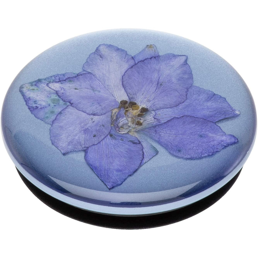 PopSocket Premium - Με Αποξηραμένο Λουλούδι - Pressed Flower Larkspur Purple (801240)