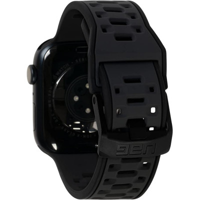 UAG Civilian Λουράκι Σιλικόνης Apple Watch Ultra/SE/11/10/9/8/7/6/5/4 (49/46/45/44mm) - Graphite / Black (194002114032)