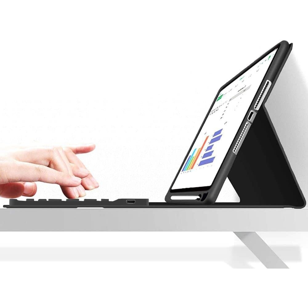 Tech-Protect SC Pen Smartcase Θήκη με Υποδοχή Apple Pencil και Πληκτρολόγιο Bluetooth - Apple iPad (A16) 11th Gen. 2025 11" / 10th Gen. 2022 10.9" - Black (9490713927656)