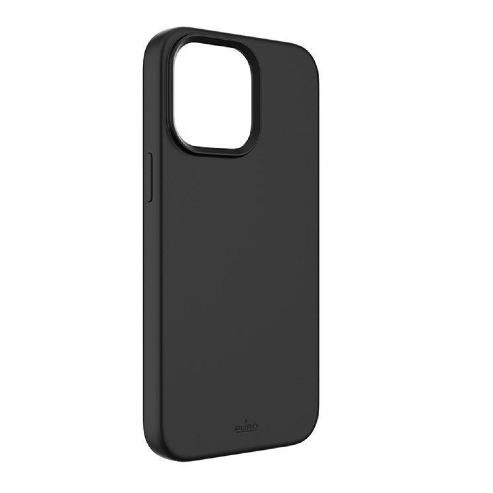 Puro ICON Anti-Microbial - Αντιμικροβιακή Θήκη Σιλικόνης Apple iPhone 14 Pro - Black (IPC14P61ICON-BLK)