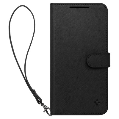 Spigen Wallet S Plus - Θήκη Πορτοφόλι Samsung Galaxy S23 Plus με Αποσπώμενο Λουράκι Χειρός - Black (ACS05677)