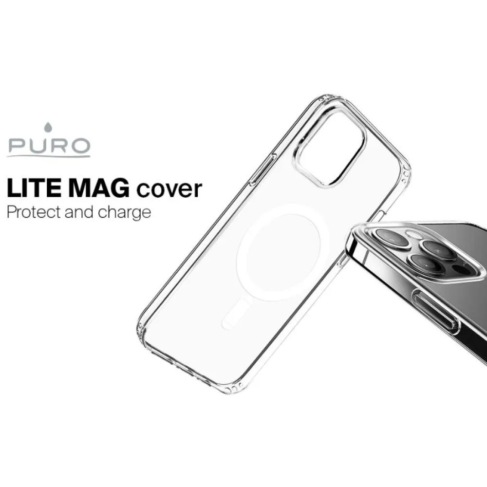 Puro Lite Mag Cover - Διάφανη MagSafe Θήκη - Apple iPhone 14 Pro - Transparent (IPC14P61LITEMAG-TR)