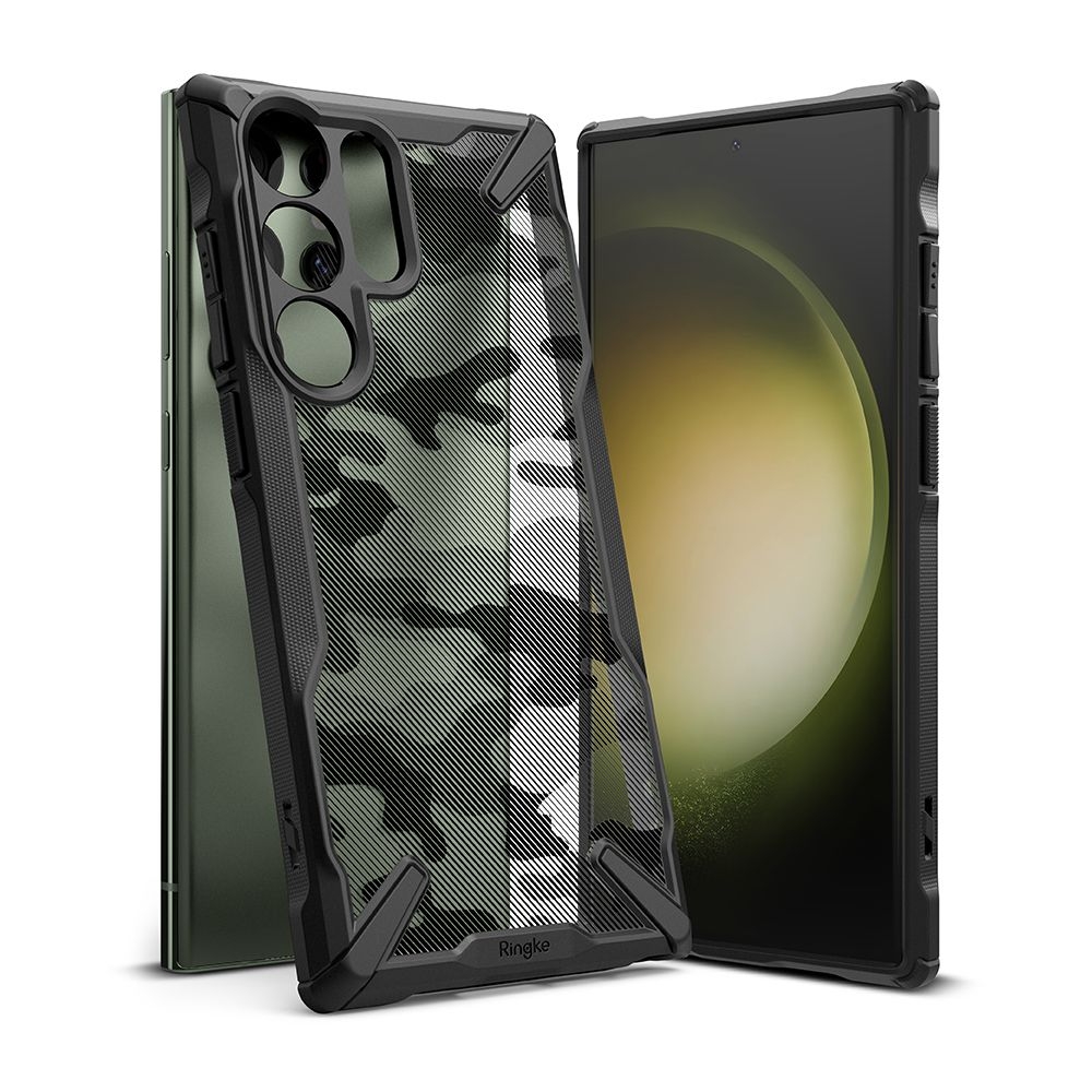 Ringke Fusion X Θήκη - Samsung Galaxy S23 Ultra - Camo Black (8809919300360)