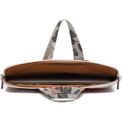 Tech-Protect CanvasLife Briefcase - Τσάντα Μεταφοράς Laptop 15"-16'' - White Rose (5906735410297)