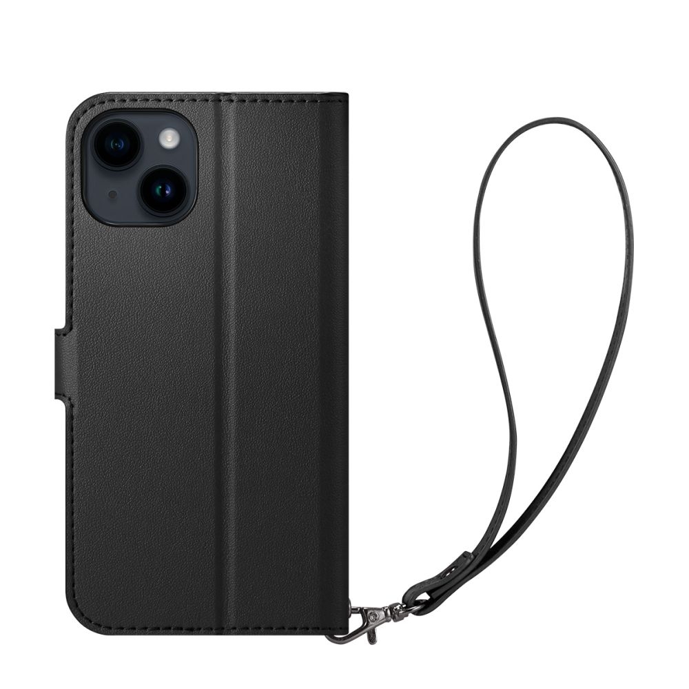Spigen Wallet S - Θήκη Πορτοφόλι Apple iPhone 14 με Αποσπώμενο Λουράκι Χειρός - Black (ACS05421)