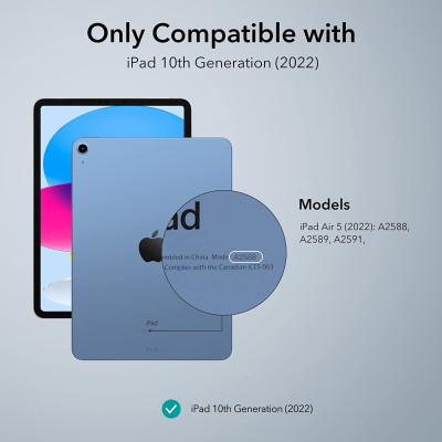 ESR Διάφανη Θήκη Classic Hybrid Apple iPad (A16) 11th Gen. 2025 11" / 10th Gen. 2022 10.9" - Clear (4894240171516)