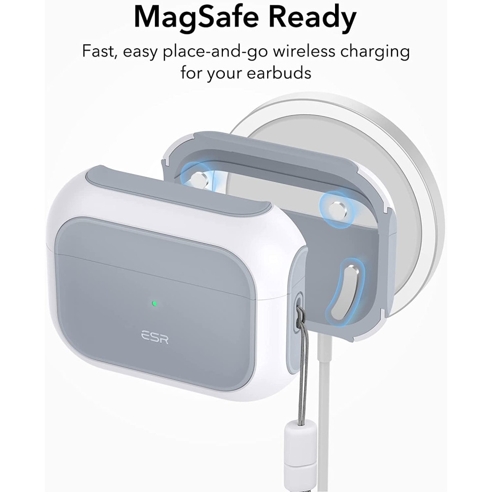 ESR Orbit Hybrid HaloLock - Θήκη MagSafe για Apple AirPods Pro 2nd Gen - White (4894240171653)