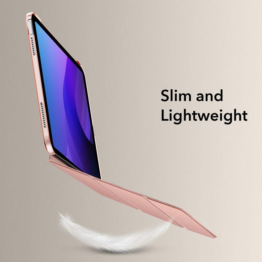 ESR Ascend Trifold Θήκη με Υποδοχή Apple Pencil - Apple iPad (A16) 11th Gen. 2025 11" / 10th Gen. 2022 10.9" - Rose Gold (4894240171417)