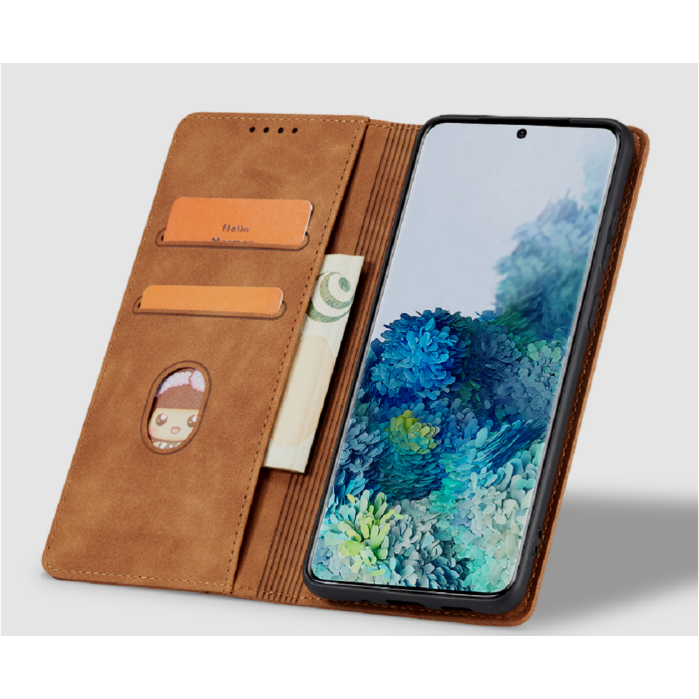 Bodycell Θήκη - Πορτοφόλι Samsung Galaxy S23 Ultra - Brown (5206015019821)