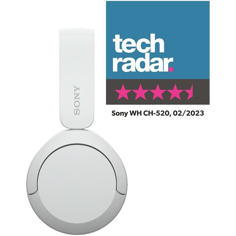 Sony Wireless Headphones WH-CH520 - Ασύρματα Ακουστικά Κεφαλής Bluetooth - White (WHCH520W.CE7)