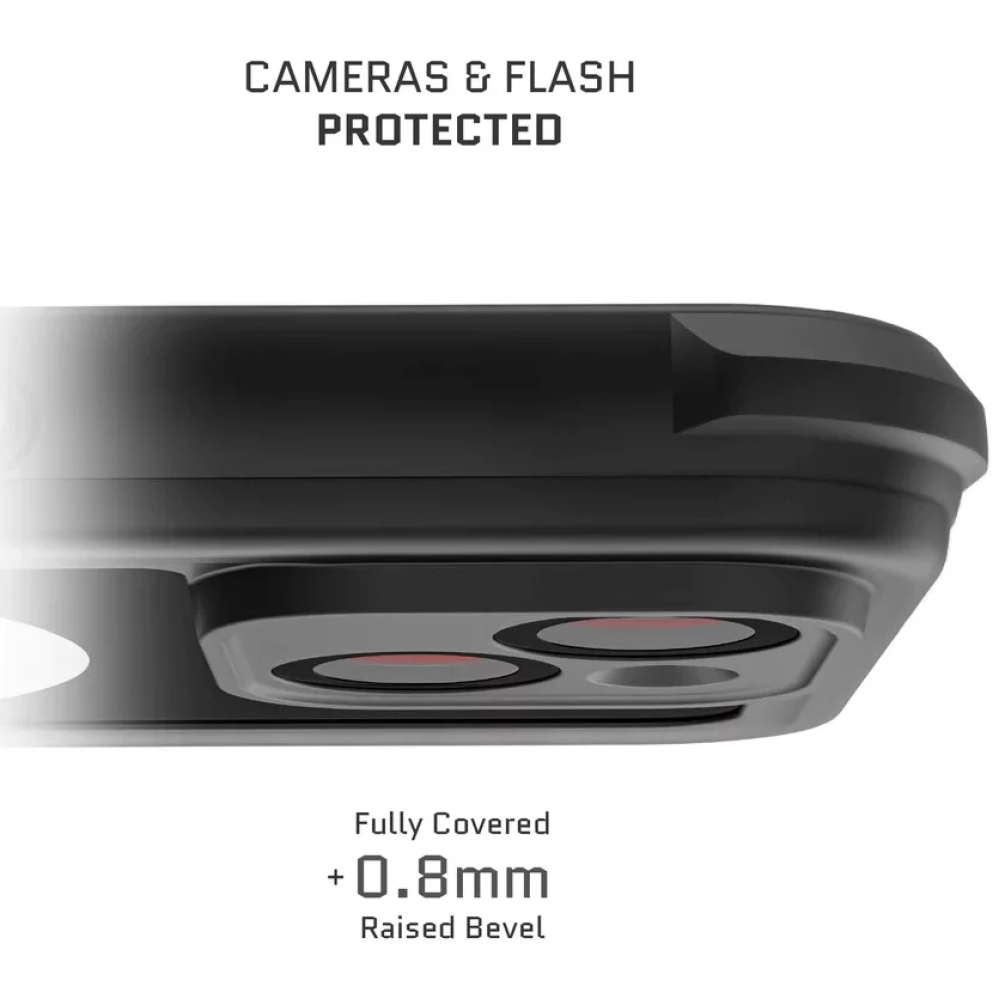 Ghostek Nautical 4 - Ανθεκτική Αδιάβροχη Θήκη MagSafe με Περιστρεφόμενο Κλιπ Ζώνης - Apple iPhone 14 Plus - Black (GHOCAS3183)