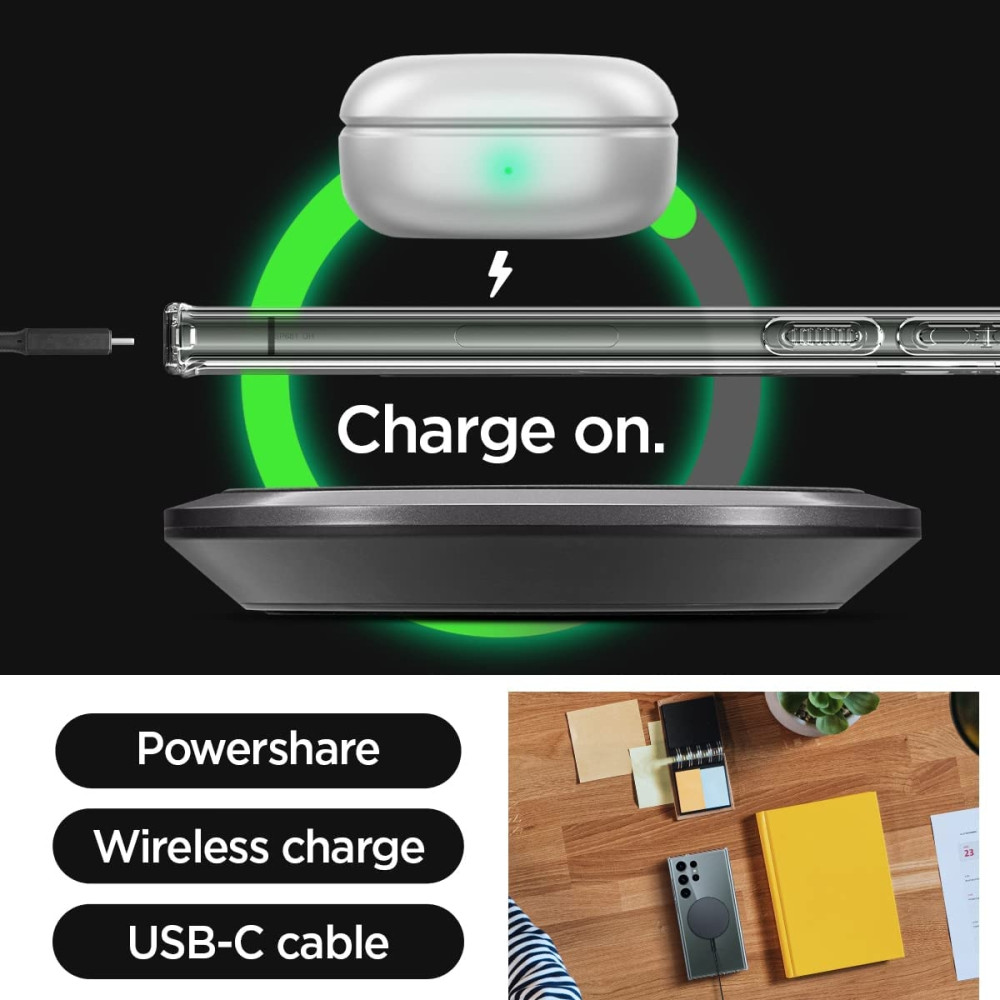 Spigen Ultra Hybrid OneTap Ring - Διάφανη MagSafe Θήκη Samsung Galaxy S23 Ultra - Black (ACS05621)