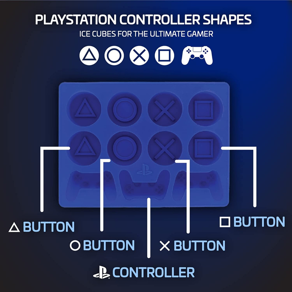 Paladone PlayStation Ice Cube Tray - Παγοθήκη 11 Θέσεων από Αντικολλητική Σιλικόνη - Blue (PP8477PS)