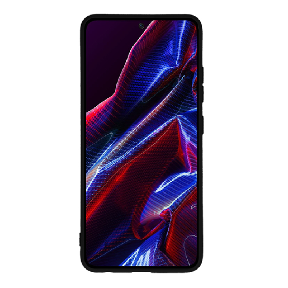 Vivid Σετ Θήκη Σιλικόνης & Tempered Glass - Xiaomi Redmi Note 12 5G / Poco X5 - Transparent / Black (VIMAT285BKGLASSTN)