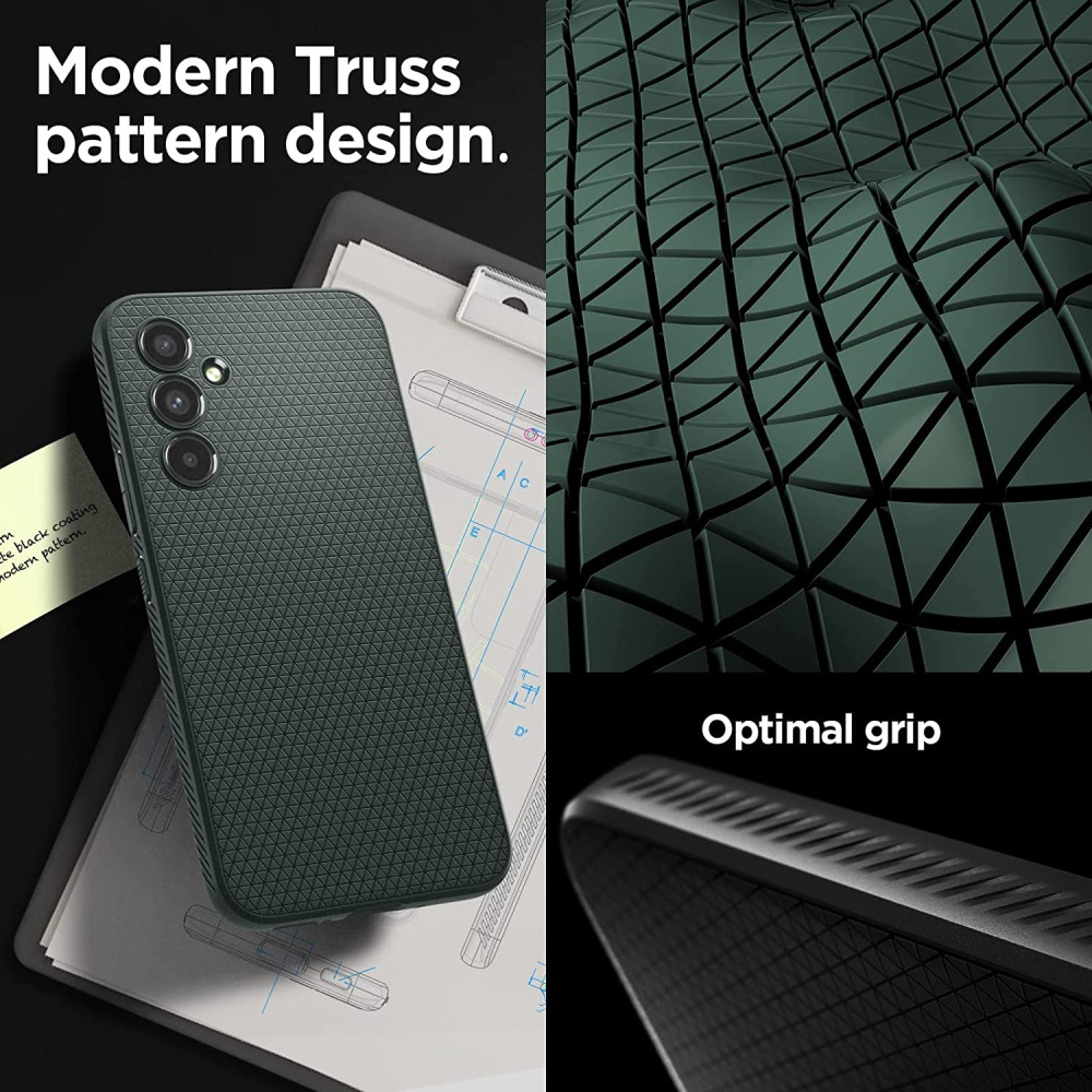 Spigen Θήκη Σιλικόνης Liquid Air - Samsung Galaxy A54 - Abyss Green (ACS06101)