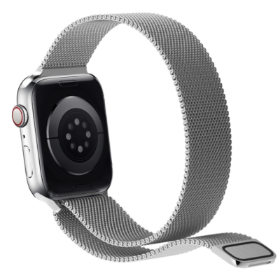 Puro Milanese - Μεταλλικό Λουράκι Apple Watch Ultra2/Ultra1/SE/10/9/8/7/6/5/4 (49/46/45/44mm) - Silver (AW44MILANESE-SIL)