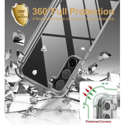 Tech-Protect Kevlar - Full Body Ανθεκτική Θήκη - Samsung Galaxy S23 Plus - Clear (9490713932346)
