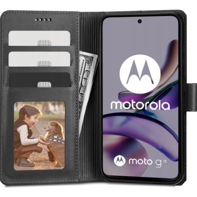Tech-Protect Wallet - Θήκη Πορτοφόλι Motorola Moto G53 - Black (9490713932759)