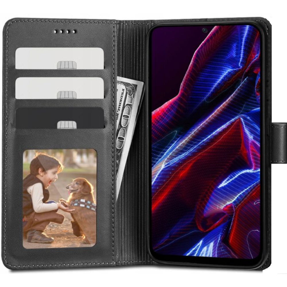 Tech-Protect Wallet - Θήκη Πορτοφόλι Xiaomi Redmi Note 12 5G / Poco X5 - Black (9490713932902)