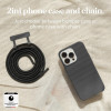 Woodcessories 2 in 1 Change Case - Βιοδιασπώμενη Θήκη με Αποσπώμενο Λουράκι - Apple iPhone 14 Pro Max - Black (cha166)