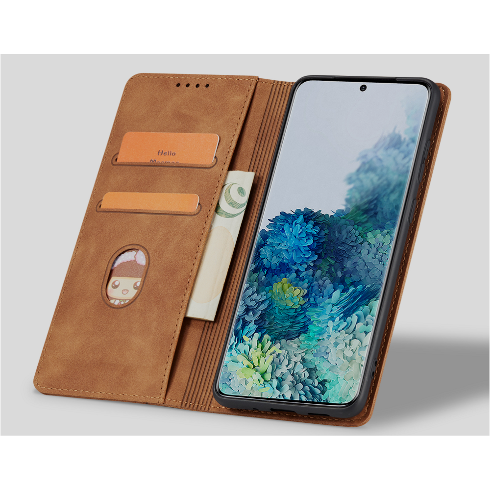 Bodycell Θήκη - Πορτοφόλι Xiaomi Redmi Note 12 Pro Plus - Brown (5206015019630)
