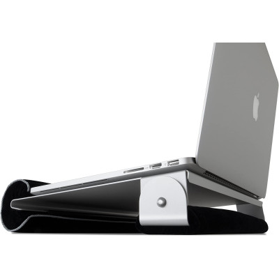 Rain Design iLap - Βάση Αλουμινίου για Laptop έως 15" με Υποστήριξη Μαξιλαριών - Black / Silver (891607000254)