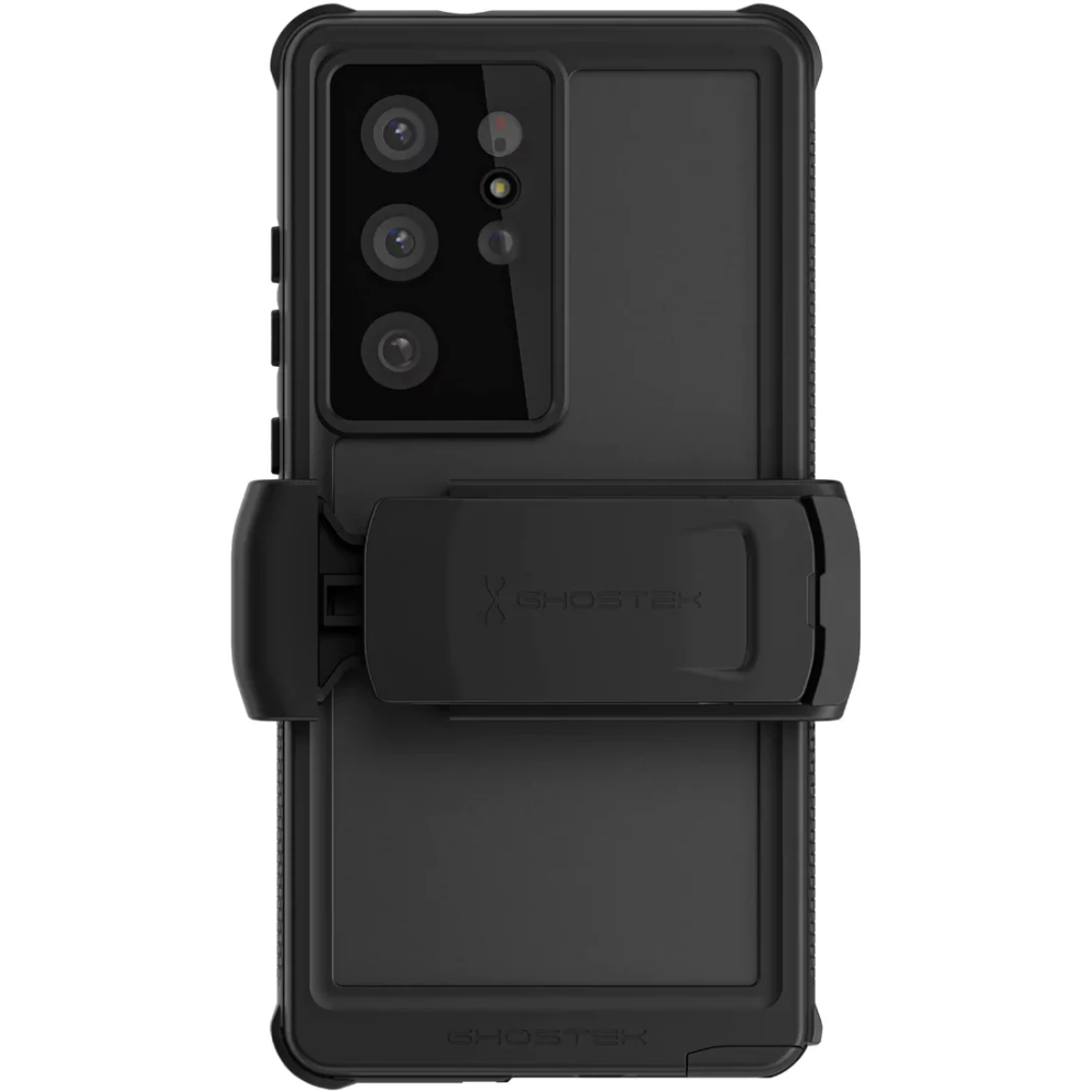 Ghostek Nautical 4 - Ανθεκτική Αδιάβροχη Θήκη με Περιστρεφόμενο Κλιπ Ζώνης - Samsung Galaxy S23 Ultra - Clear (GHOCAS3374)