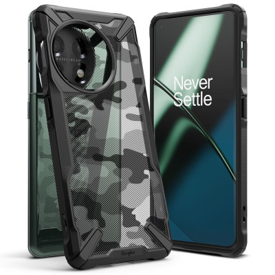 Ringke Fusion X Θήκη - OnePlus 11 - Camo Black (8809919304061)