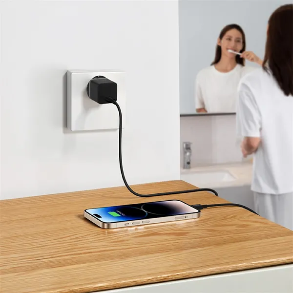 Φορτιστής Baseus GaN5 Fast Charger 1C Τοίχου Γρήγορος με 1 x Type-C 20W - Black (CCGN050101)