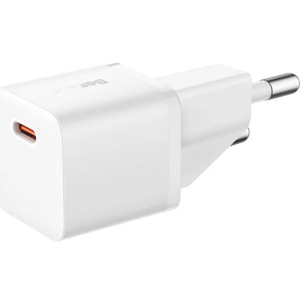 Φορτιστής Baseus GaN5 Fast Charger 1C Τοίχου Γρήγορος με 1 x Type-C 20W - White (CCGN050102)