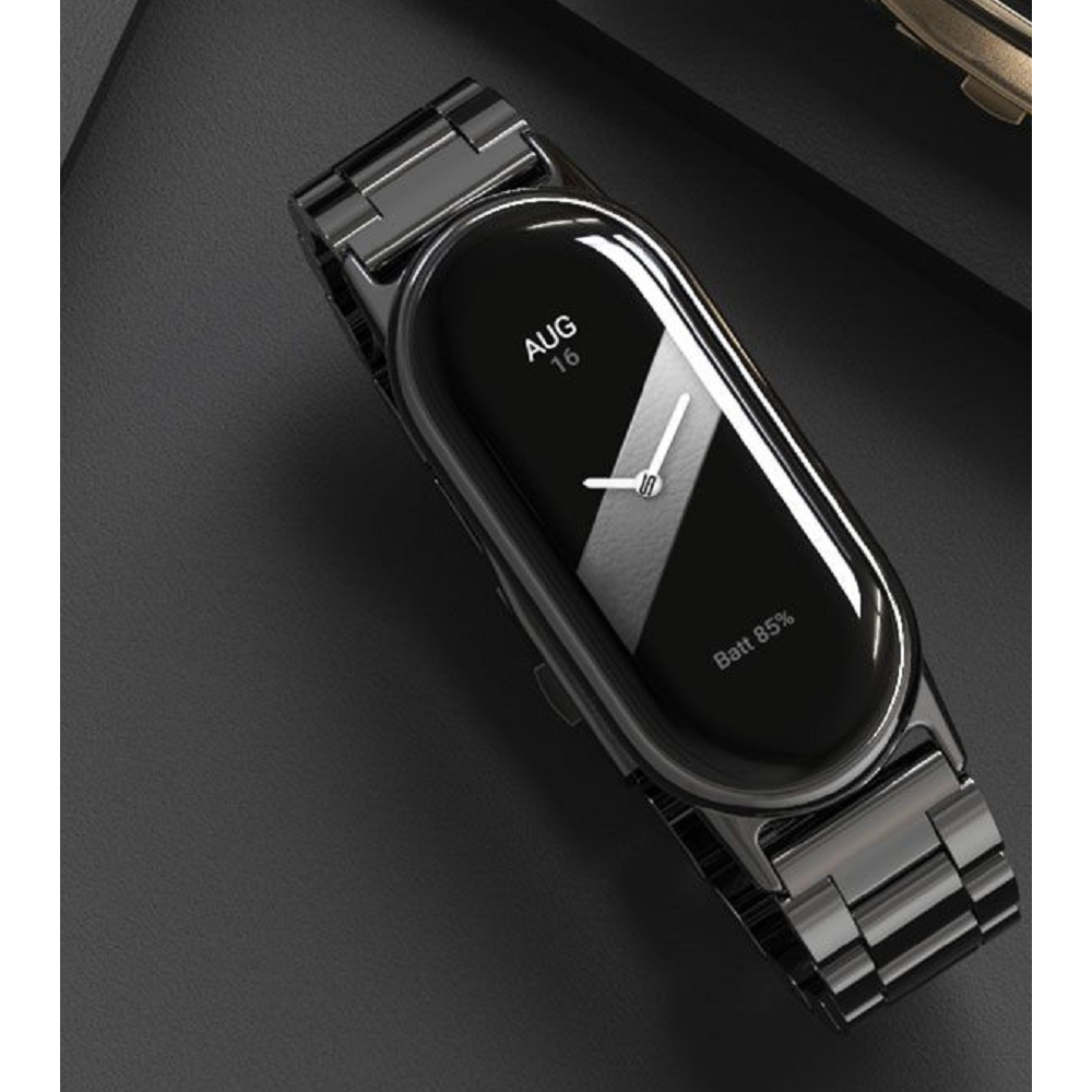 Tech-Protect Μεταλλικό Λουράκι Stainless Xiaomi Smart Band 10 / 10 NFC / 9 / 9 NFC / 8 / 8 NFC - Black (9490713935200)