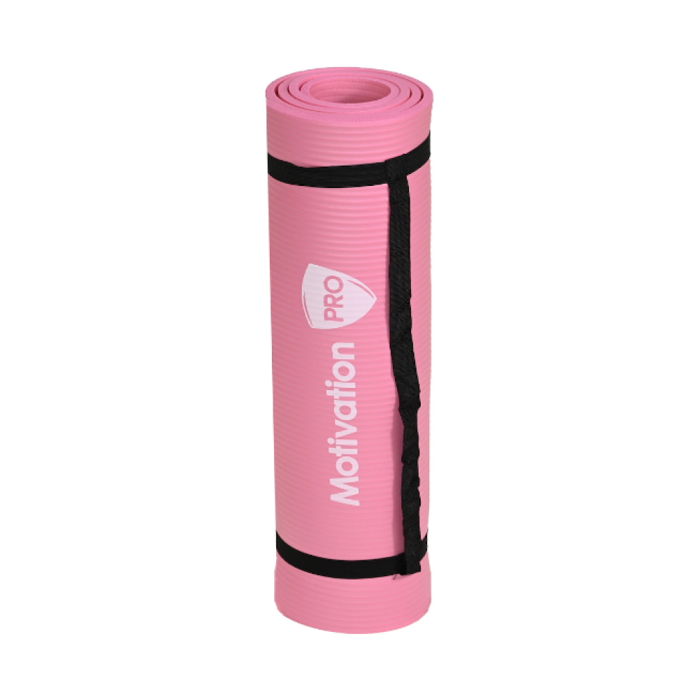 MotivationPro - Στρώμα για Γυμναστική / Yoga / Pilates - 10mm Πάχος - 183 x 61cm - Pink (020201996285)