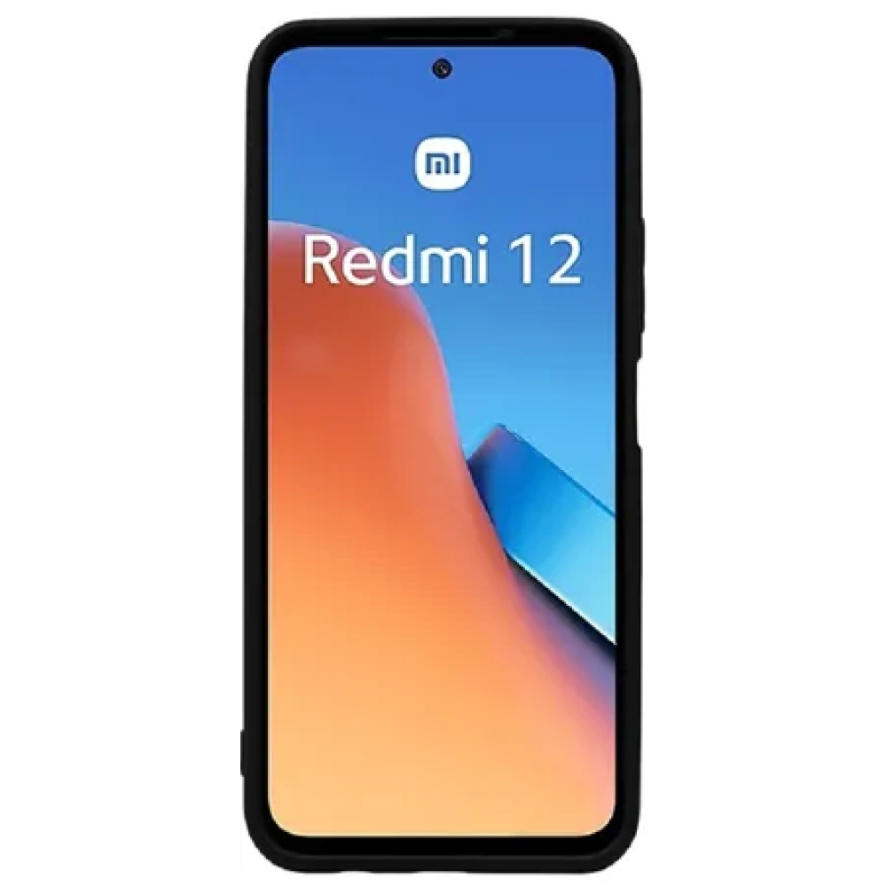 Vivid Σετ Θήκη Σιλικόνης & Tempered Glass - Xiaomi Redmi 12 - Transparent / Black (VIMAT319BKGLASSTN)