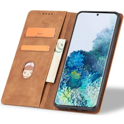 Bodycell Θήκη - Πορτοφόλι Xiaomi Redmi Note 12S - Brown (5206015021602)