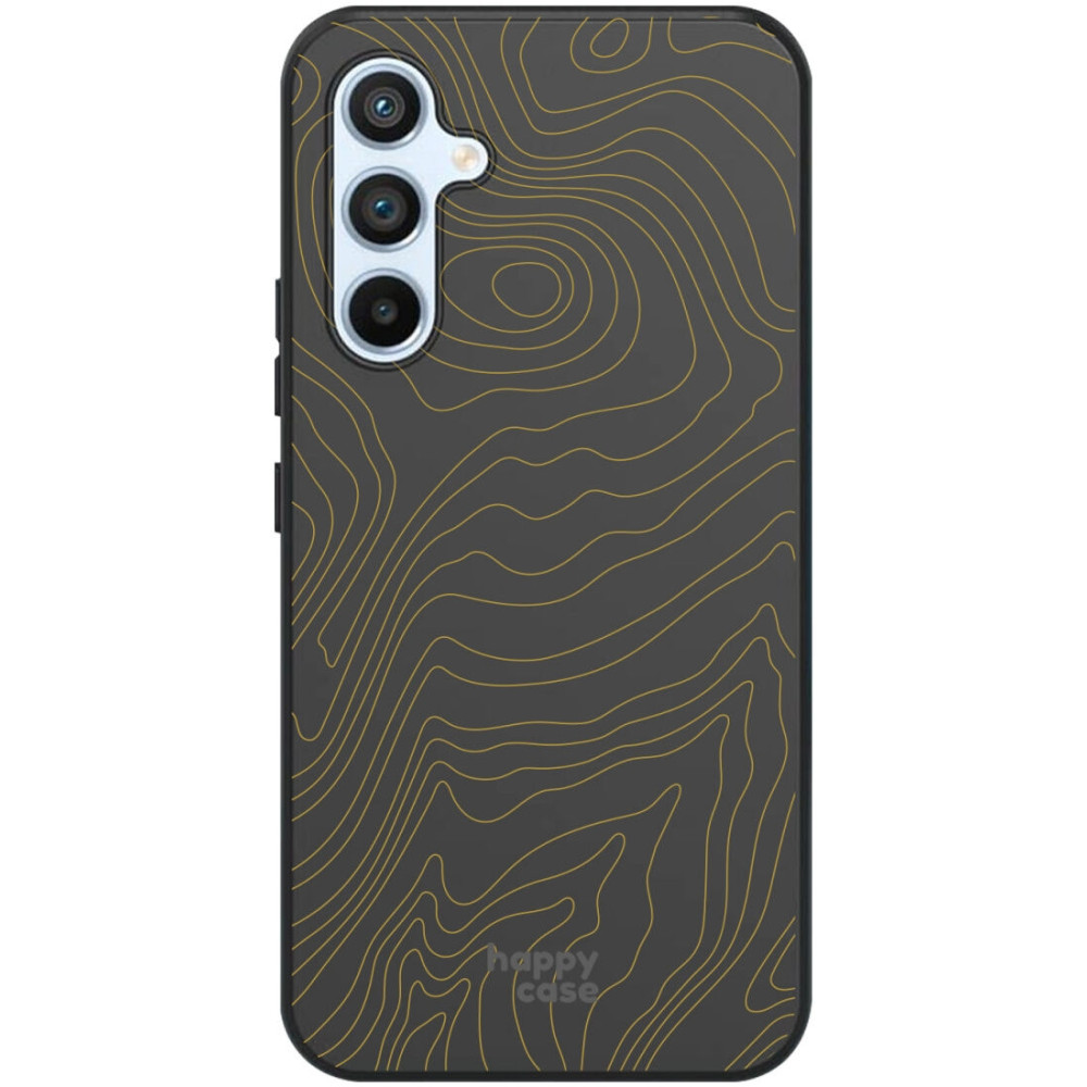 HappyCase Θήκη Σιλικόνης Samsung Galaxy A54 - Fine Lines Print Gold (8719246406386)