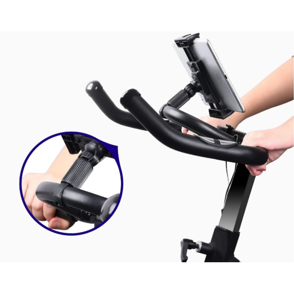 Buddi Tablet Holder for Hometrainer - Universal Ρυθμιζόμενη Βάση Στήριξης Smartphone / Tablet για Ποδήλατο Γυμναστικής / Ελλειπτικό Μηχάνημα / Μικρόφωνο - Black - 5 Έτη Εγγύηση (8719246384691)
