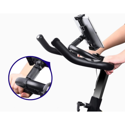 Buddi Tablet Holder for Hometrainer - Universal Ρυθμιζόμενη Βάση Στήριξης Smartphone / Tablet για Ποδήλατο Γυμναστικής / Ελλειπτικό Μηχάνημα / Μικρόφωνο - Black - 5 Έτη Εγγύηση (8719246384691)