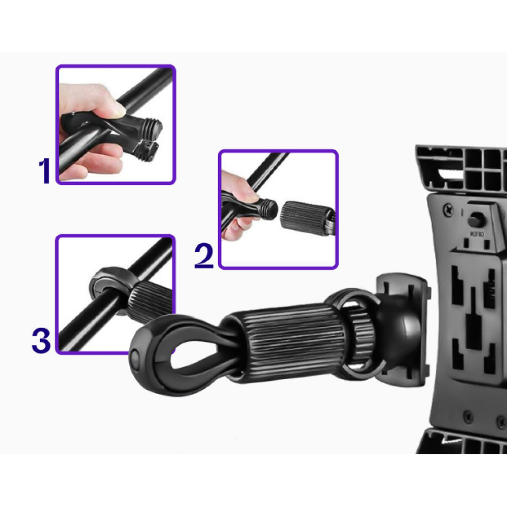 Buddi Tablet Holder for Hometrainer - Universal Ρυθμιζόμενη Βάση Στήριξης Smartphone / Tablet για Ποδήλατο Γυμναστικής / Ελλειπτικό Μηχάνημα / Μικρόφωνο - Black - 5 Έτη Εγγύηση (8719246384691)