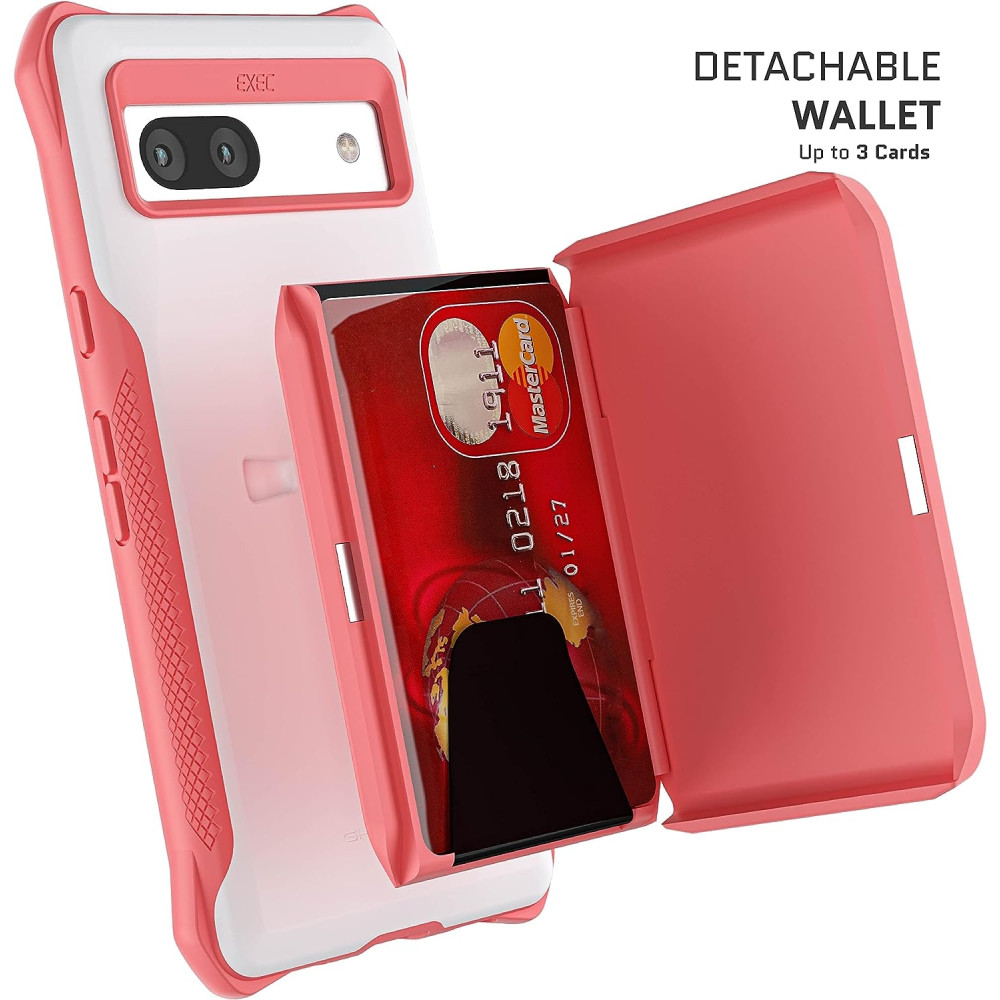 Ghostek Exec 6 - Ανθεκτική MagSafe Θήκη-Πορτοφόλι Google Pixel 7a - Pink (GHOCAS3388)
