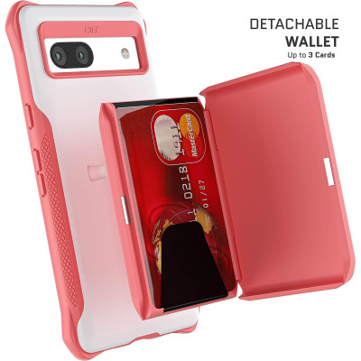 Ghostek Exec 6 - Ανθεκτική MagSafe Θήκη-Πορτοφόλι Google Pixel 7a - Pink (GHOCAS3388)